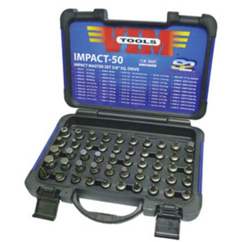 VIM Tools 50 Piece Half Cut Master Impact Bit Set – VMIMPACT-50