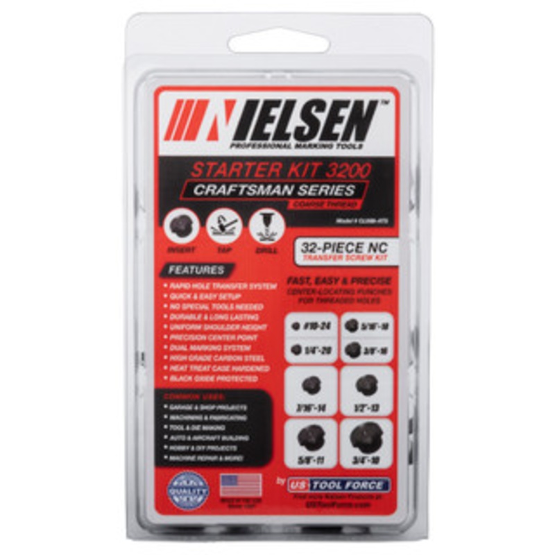 Nielsen 32 Piece Coarse Thread Transfer Screw Set #1 – CL088-ATS