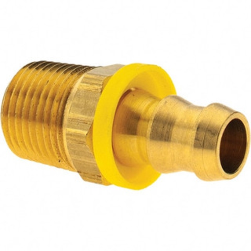 Value Collection 1/2 ID 1/2 NPT Barbed Push On Male Fitting Brass BD-11712-1 – 53580221