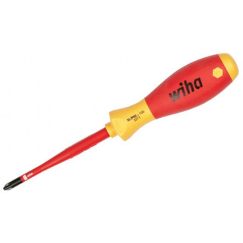 Wiha Insulated SlimLine Xeno Screwdriver, #1 x 80mm – 30746
