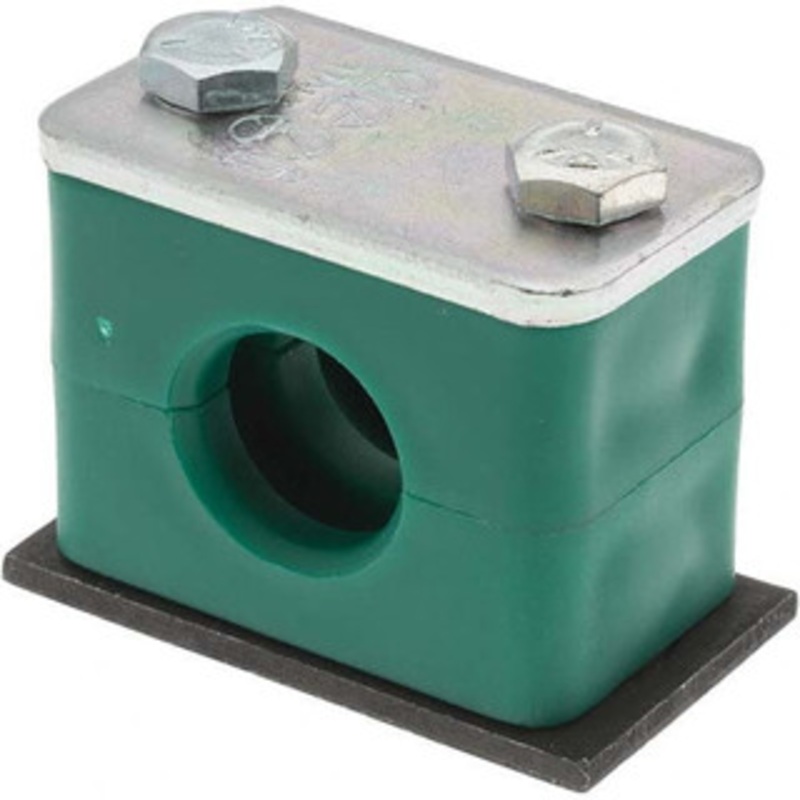 Value Collection 1.69 Wide x 1.61 High x 1.18 Deep, Polypropylene Single Vibration-Control Clamp Steel Plate, Mount with Standard A3-19-A – 51248581