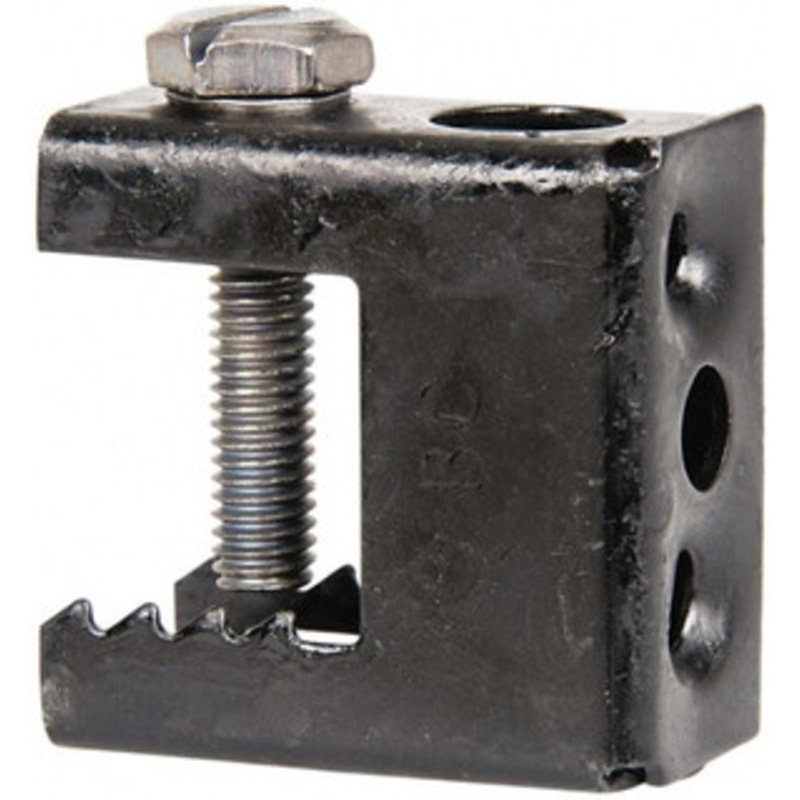 Thomas & Betts 1/2 Max Flange Thickness, 1/4, 3/8 Rod Standard Beam Clamp 100 Lb Capacity, Spring Steel SSF-BBC – 09859687