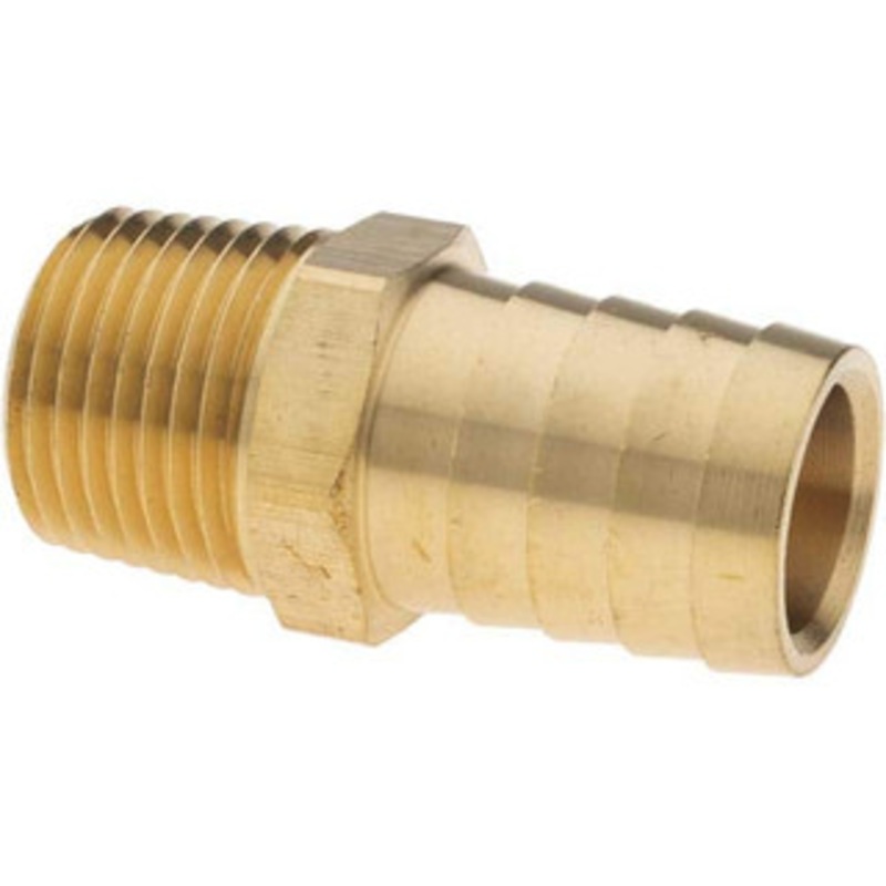 Value Collection 1/2 NPT Thread Hose Barb x Male NPT Connector 3/4 ID Hose, Brass 2750003240JP – 38208286