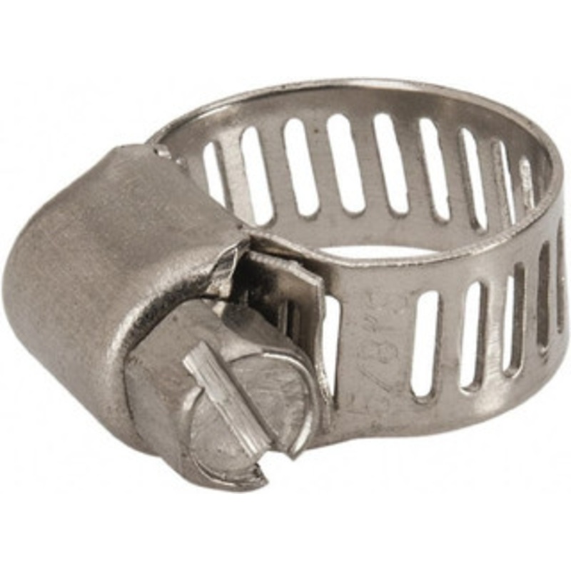 Value Collection SAE Size 4, 1/4 to 5/8 Diam, Stainless Steel Worm Drive Clamp 5/16 Wide, Material Grade 201 XM01D0616 – 40778581