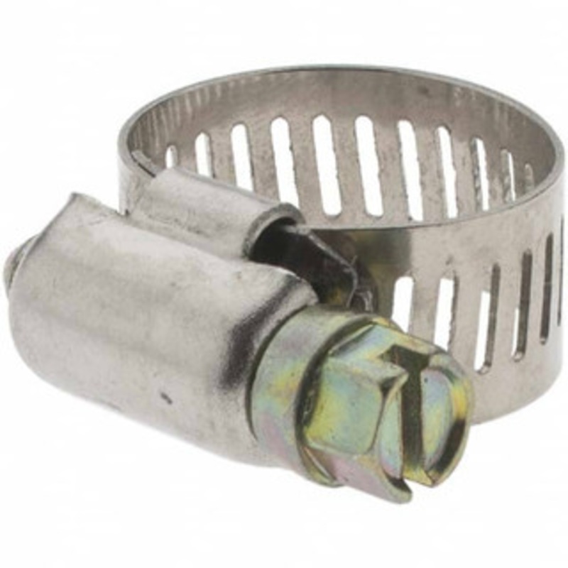 Value Collection SAE Size 6, 7/16 to 25/32 Diam, Stainless Steel Worm Drive Clamp 1/2 Wide BDNA-24109 – 61830089
