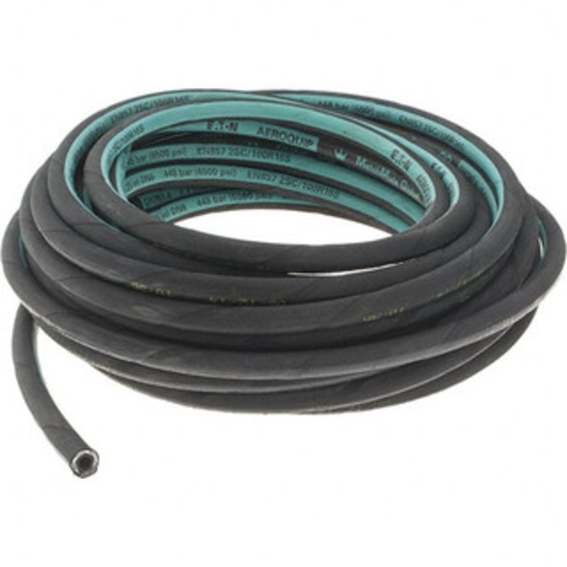 Value Collection 1/4 ID x 0.53 OD, 6,500 psi Work Pressure Hydraulic Hose 2 Radius, Synthetic Rubber, -40F to 127F BD-14971 – 53572996