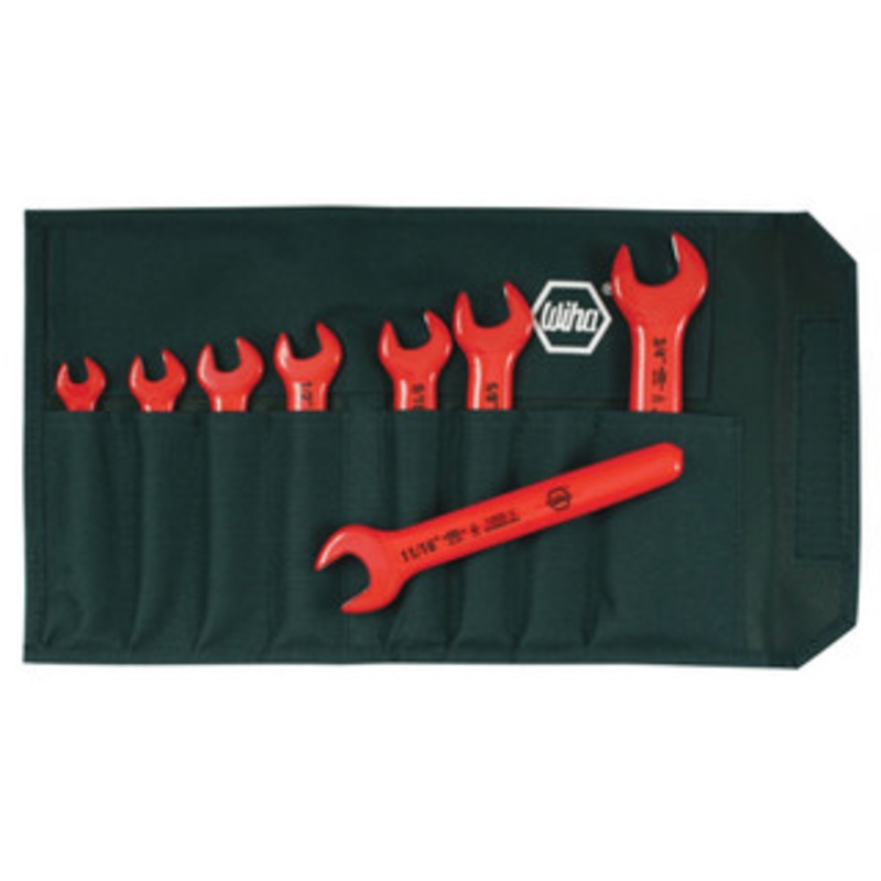 Wiha Insulated Open End Inch Wrench Set, 8 piece – 20192