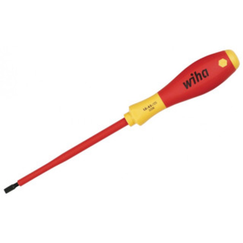 Wiha Insulated Slotted Screwdriver, 4.0 x 100mm – 32017