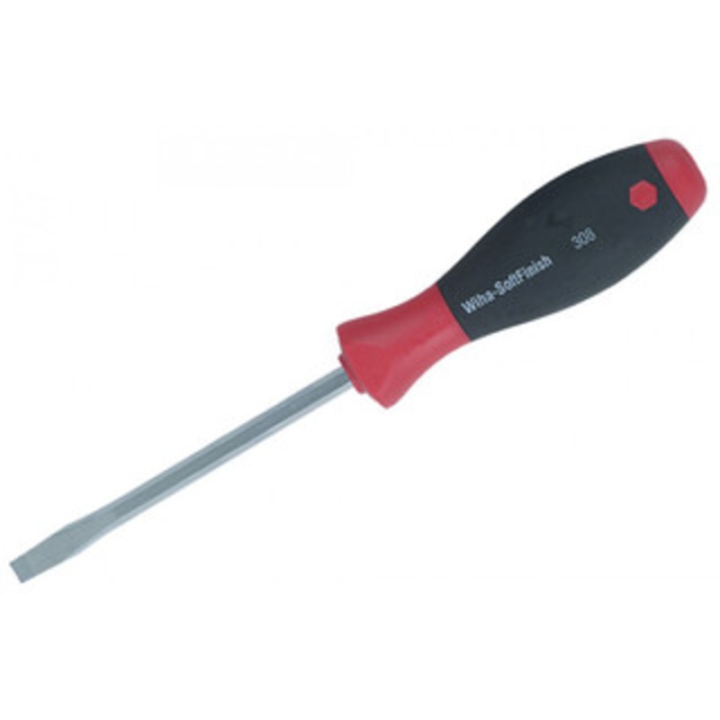 Wiha SoftFinish Heavy Duty Slotted Screwdriver, 8.0mm x 150mm – 30825
