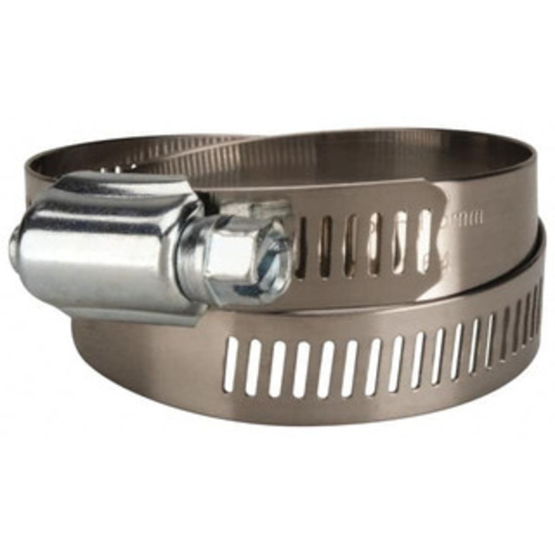 Value Collection SAE Size 64, 2-1/2 to 4-1/2 Diam, Stainless Steel/Carbon Steel Worm Drive Clamp 1/2 Wide, Material Grade 201 MS01B64114B – 40779381