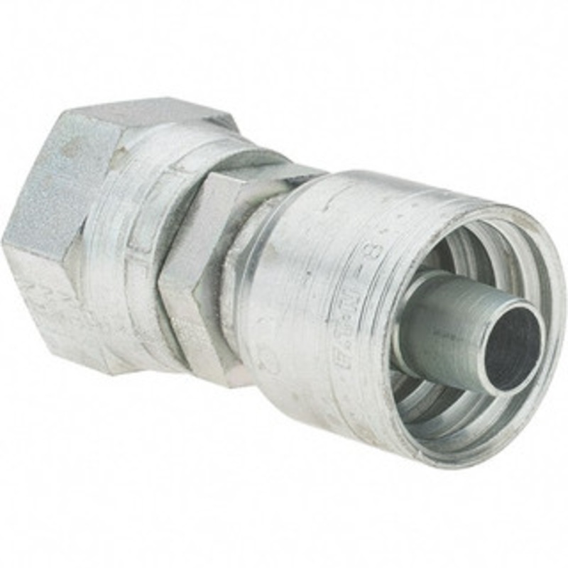 Value Collection 1-1/16-12 JIC Steel Hydraulic Hose Swivel -8 Hose Size, 1/2 Hose Diam, Series TTC BD-14792 – 53573143