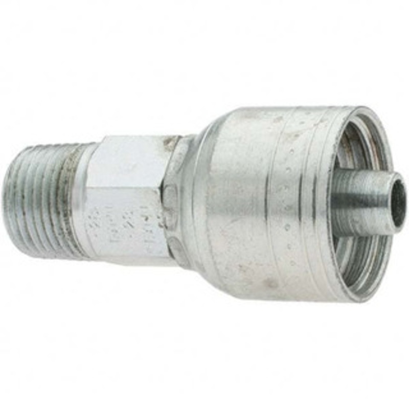 Value Collection 3/8-18 NPT Steel Hydraulic Hose Adapter -6 Hose Size, 3/8 Hose Diam, Series TTC BD-14704 – 53573515