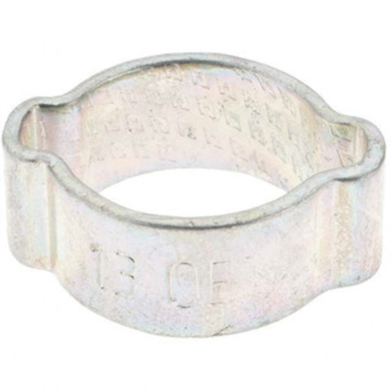 Value Collection Ear Clamps, Type: 2-Ear, Nominal Size: 1/2 (Inch), Inner Width of Ear (Decimal Inch): 0.138, Head Coating: Zinc-Plated, Clamping Range (mm): 10.8 – 13.0 BD-24049-1/2 – 66431057