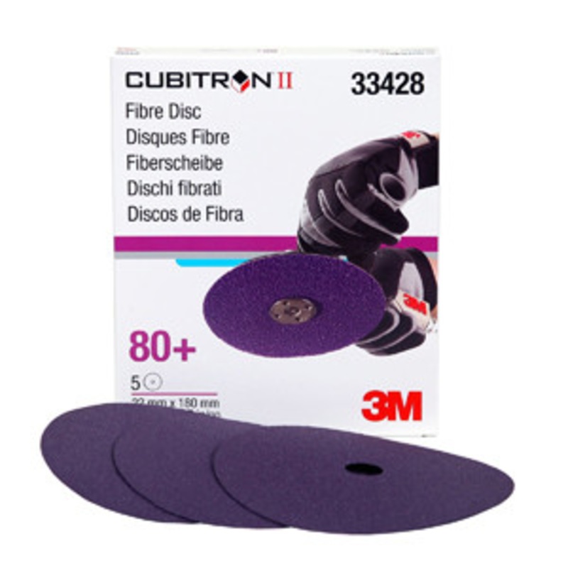 3M 7 x 7/8 Cubitron II 80G Abrasive Fibre Disc Box of 5 – MM33428