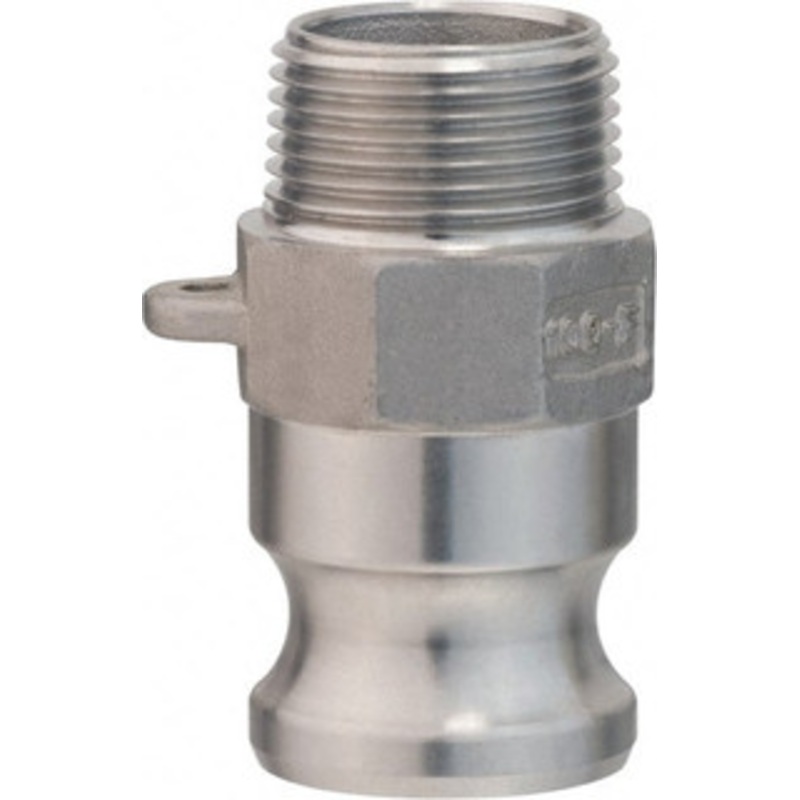 Value Collection 6 x 6 Cam & Groove Male Adapter Male NPT Thread Part F, Aluminum, 300 Max psi, for Suction & Discharge Hose WS-HF-CAM-178 – 44796993