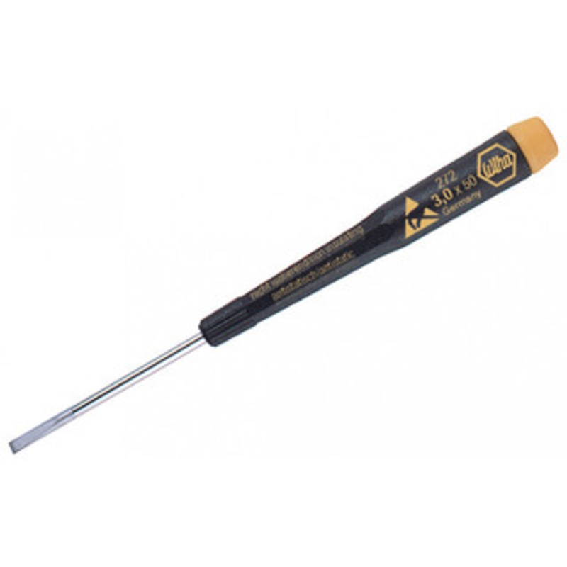 Wiha Precision ESD Safe Slotted Screwdriver, 4.0mm x 150mm – 27243