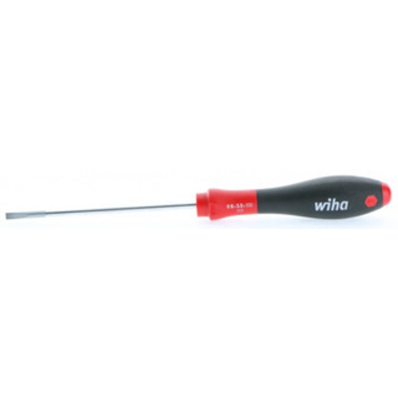 Wiha SoftFinish Slotted Screwdriver, 3.5mm x 100mm – 30210