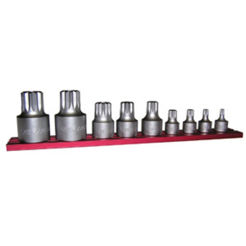 VIM Tools Stubby XZN Triple Square Drive Set on Mag Rail – VMXZNS1000