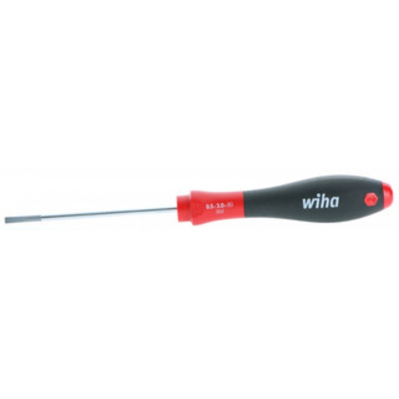 Wiha SoftFinish Slotted Screwdriver, 3.0mm x 80mm – 30204
