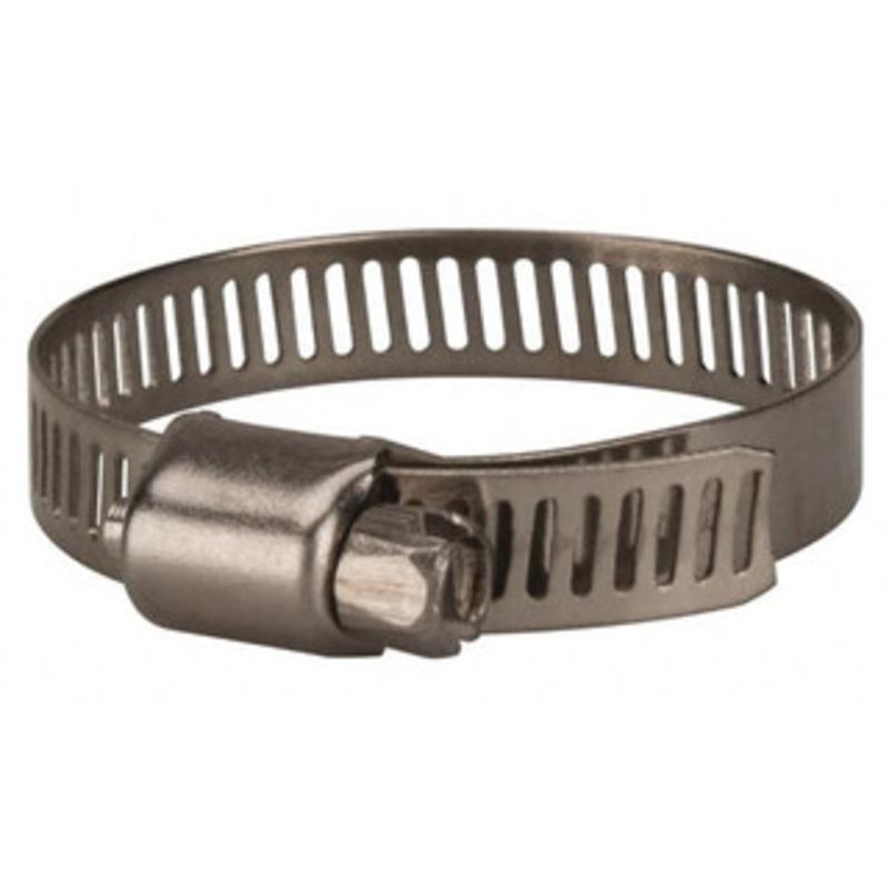 Value Collection SAE Size 20, 3/4 to 1-3/4 Diam, Stainless Steel Worm Drive Clamp 5/16 Wide, Material Grade 201 XM01D2144 – 40778854