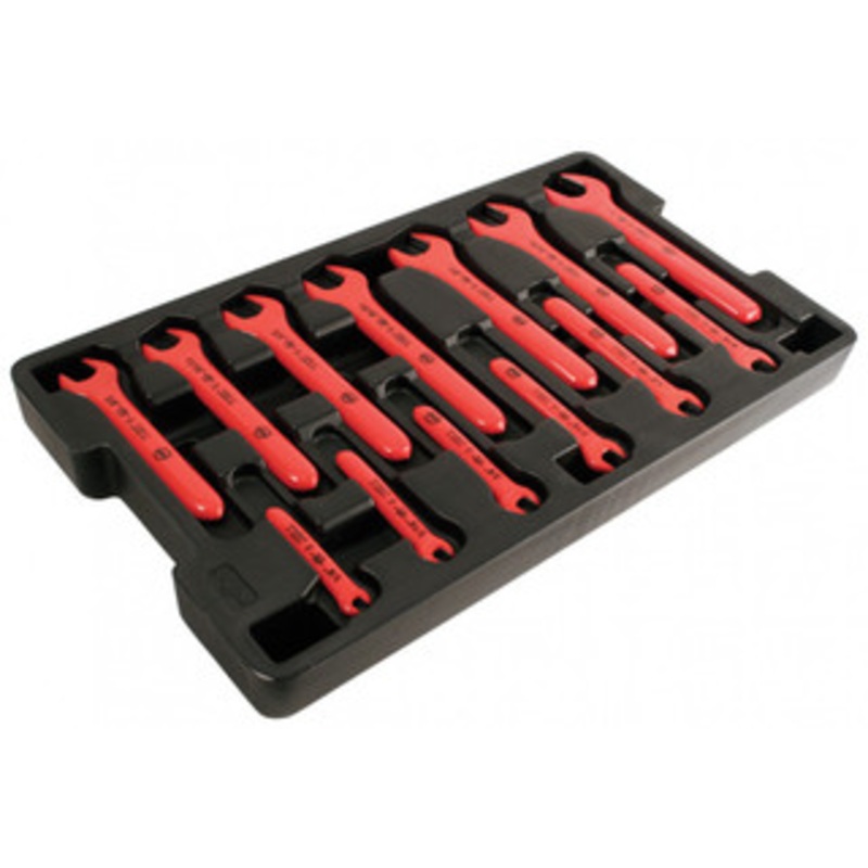 Wiha Insulated Open End Wrench Tray Set, 13 Piece Inch Set – 20194