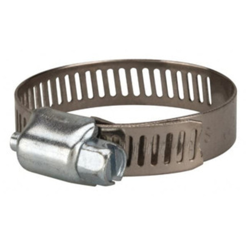 Value Collection SAE Size 16, 1/2 to 1-1/2 Diam, Stainless Steel/Carbon Steel Worm Drive Clamp 5/16 Wide, Material Grade 201 XM01B2138B – 40778771
