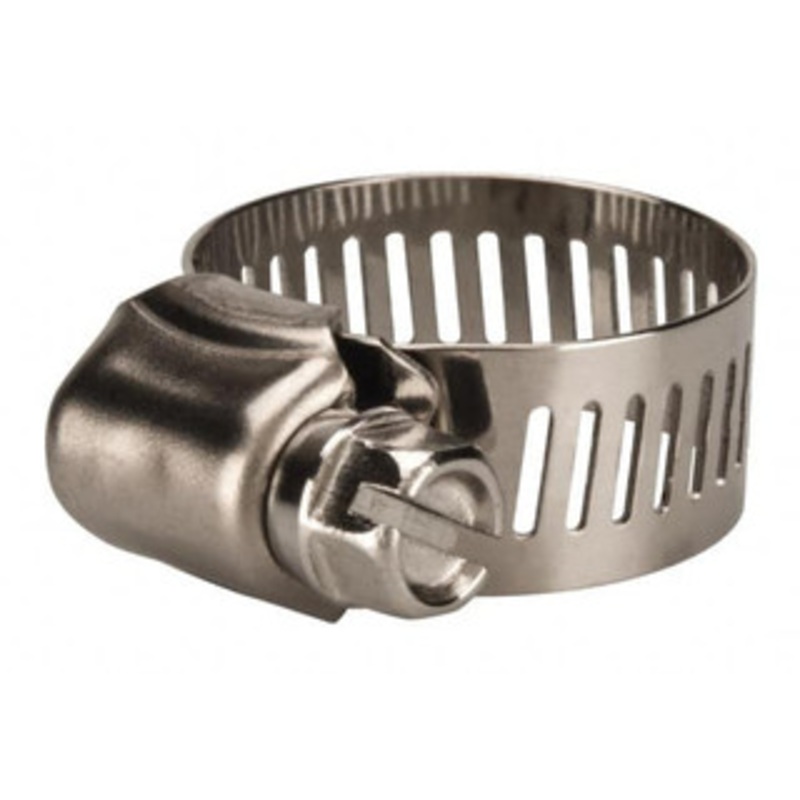 Value Collection SAE Size 10, 1/2 to 1-1/16 Diam, Stainless Steel Worm Drive Clamp 1/2 Wide, Material Grade 201 MS01D1427 – 40778664