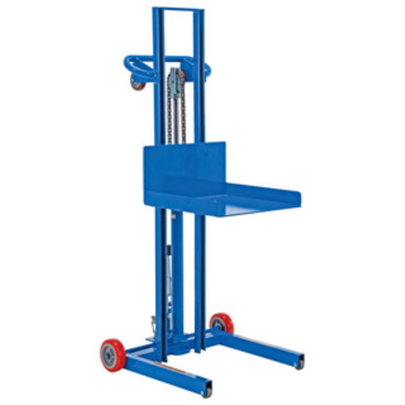 Vestil Low Profile Lite Load Lift, Steel, 20 x 20 Platform, 1/4 to 48-1/4 Service Range, Foot Pump Operation – LLPH-500-FW