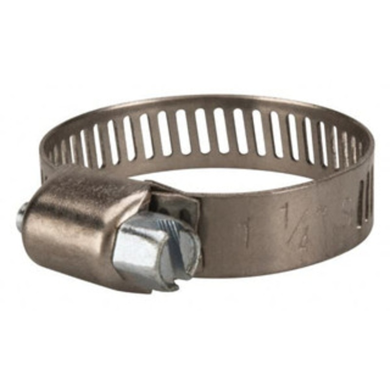 Value Collection SAE Size 12, 1/2 to 1-1/4 Diam, Stainless Steel/Carbon Steel Worm Drive Clamp 5/16 Wide, Material Grade 301 XM01B1432 – 40778706