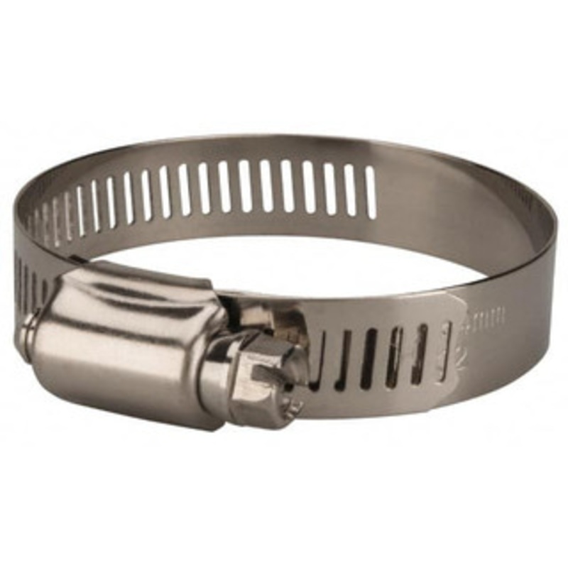 Value Collection SAE Size 28, 1-1/4 to 2-1/4 Diam, Stainless Steel/Carbon Steel Worm Drive Clamp 1/2 Wide, Material Grade 201 MS01B3357 – 40779746
