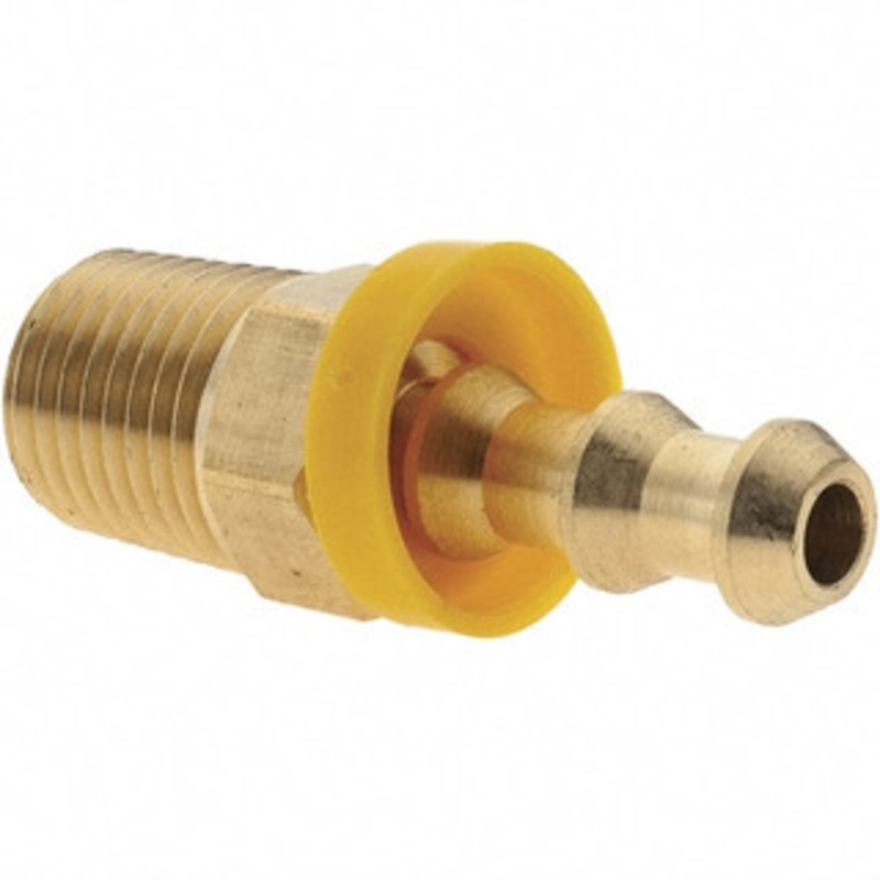 Value Collection 1/4 ID 1/4 NPTF Barbed Push On Male Connector Brass 2750001430JP – 38212833