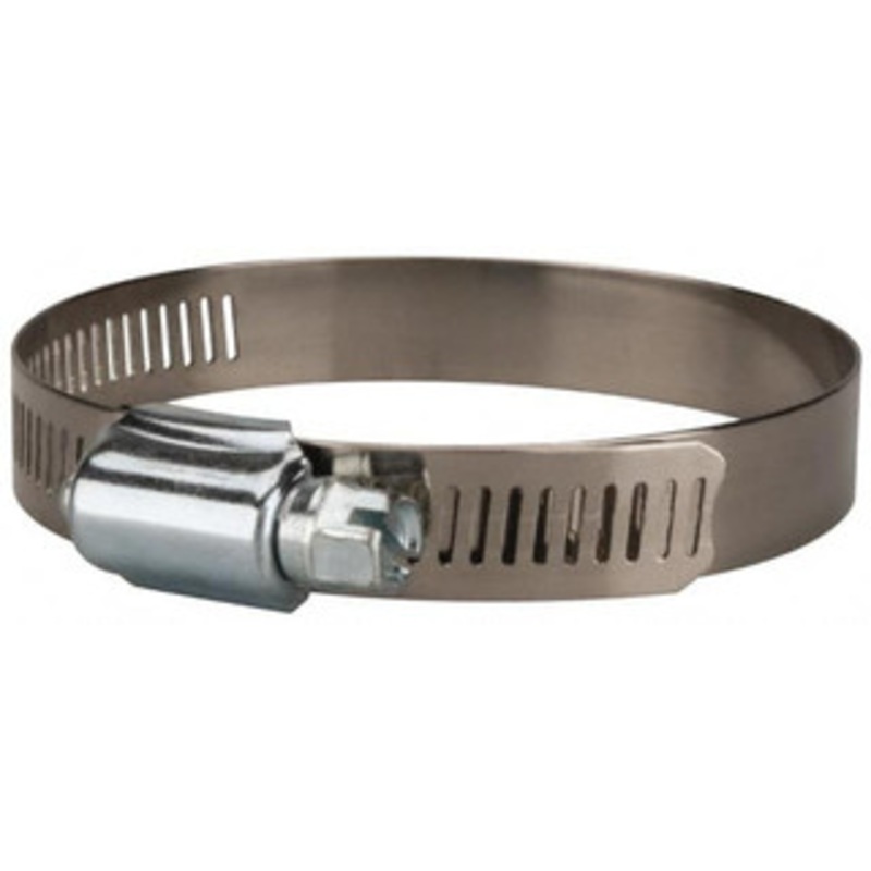Value Collection SAE Size 44, 2-1/4 to 3-1/4 Diam, Stainless Steel/Carbon Steel Worm Drive Clamp 1/2 Wide, Material Grade 201 MS01B5782B – 40779415