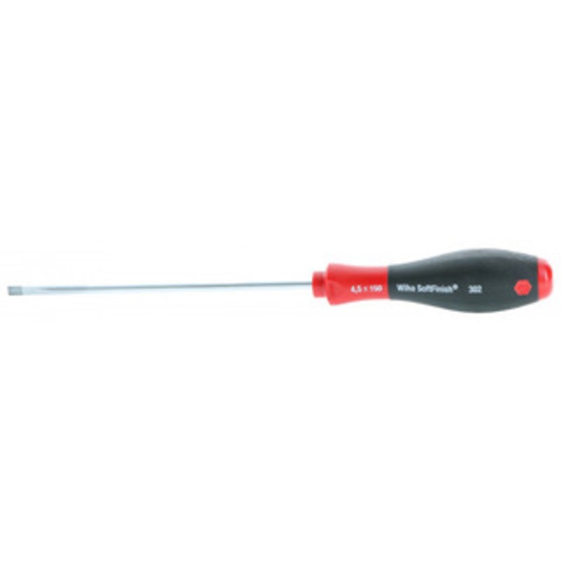 Wiha SoftFinish Slotted Screwdriver, 4.5mm x 150mm – 30219