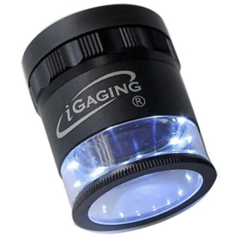 iGaging 10x Pocket Optical Comparator with #2 Lens – 36-LED10
