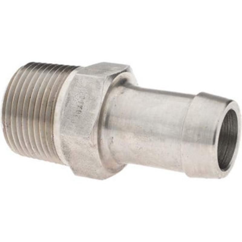 Value Collection 1 MNPT Thread Barb x NPT Hose Insert 1 ID Hose, Stainless Steel BD-DV-00329 – 53610366