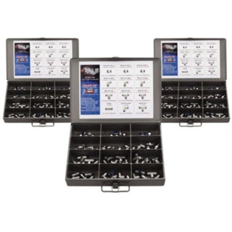 Value Collection 36 Piece, Push to Connect Fitting Kit Mixed Universal Threads, 1/2 Tube 2569601236PRO – 51640449