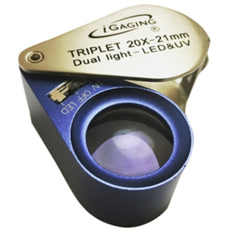 iGaging 10X LED & UV Optical Loupe – 36-LUV10