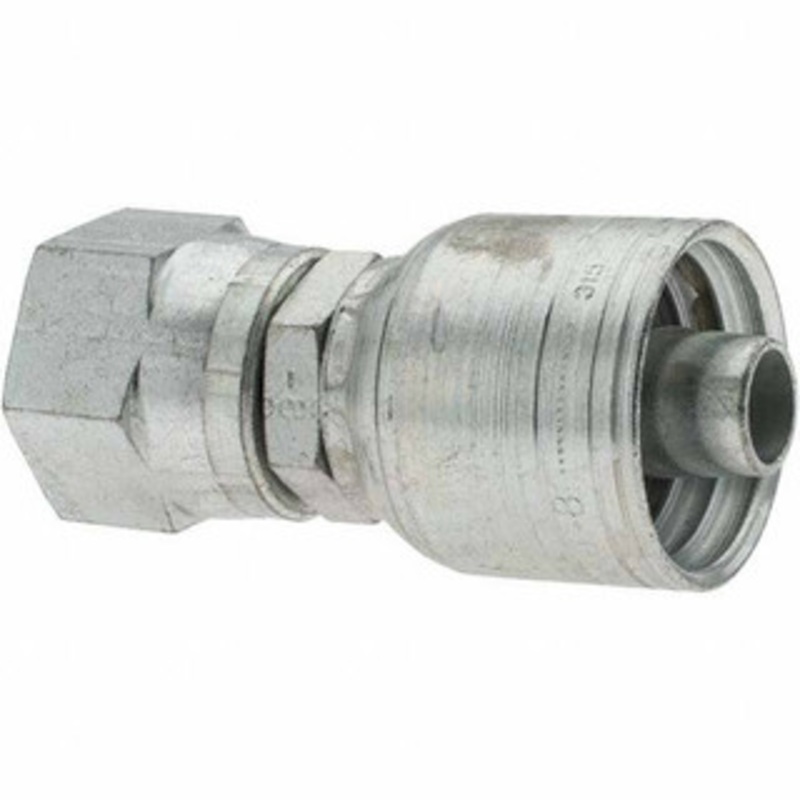 Value Collection 7/8-14 Female NPTF Steel Hydraulic Hose Adapter -8 Hose Size, 1/2 Hose Diam, Series TTC BD-14791 – 53573135