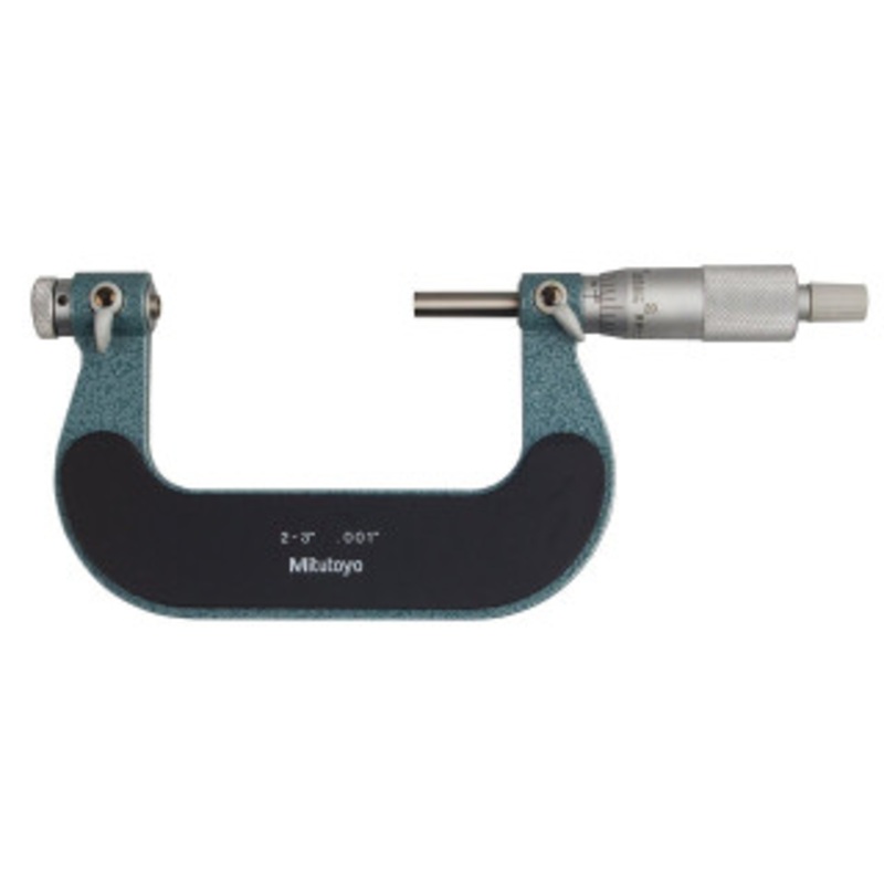 Mitutoyo Screw Thread Micrometer, 2-3 with Anvil Set (126-800) – 126-903