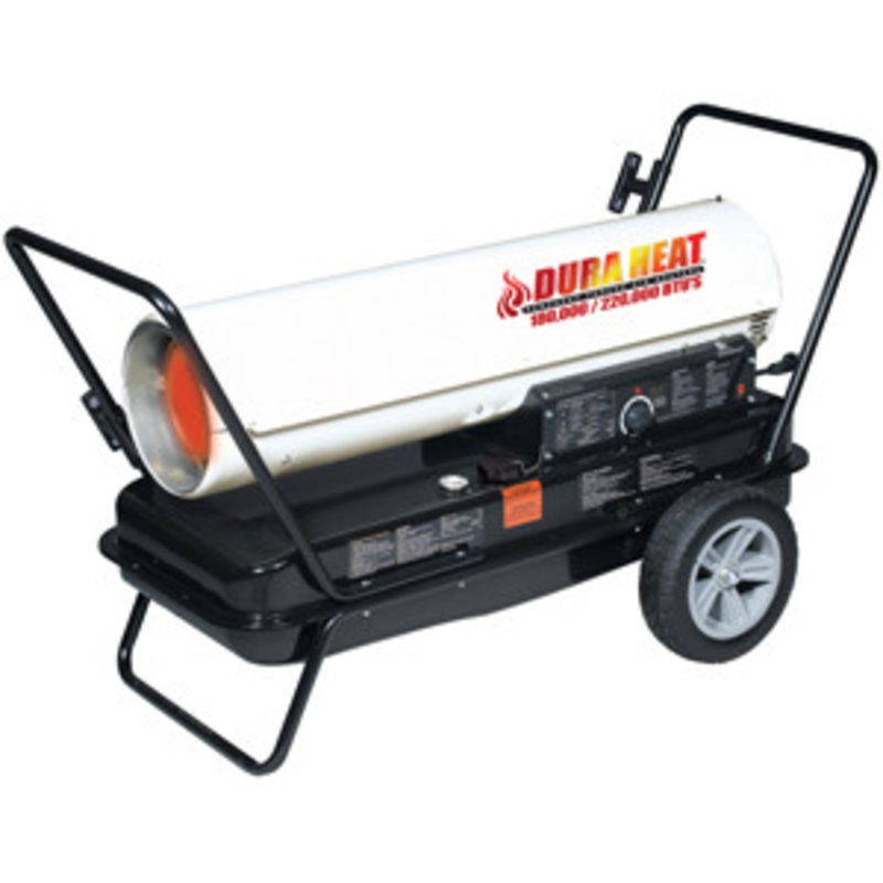 World Marketing of America Dura Heat 220K BTU Fueled Torpedo Heater – DURDFA220CV
