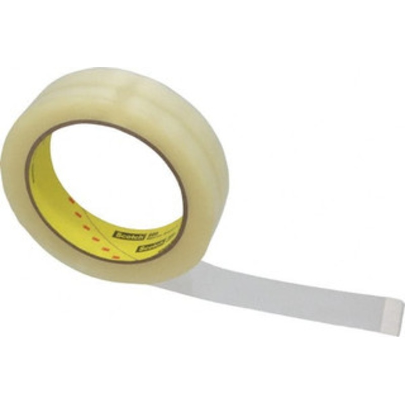 3M 1 x 72 Yd Clear Acrylic Adhesive Packaging Tape Vinyl Backing, 2.3 mil Thick, 28 Lb Tensile Strength, Series 600 7000001181 – 65364010