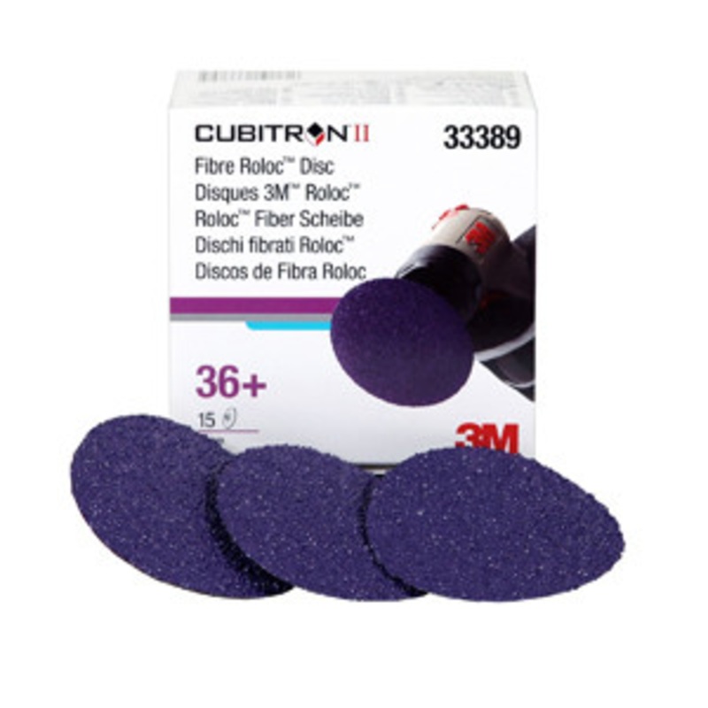 3M 3 Cubitron 36G II Fibre Roloc Disc Box of 15 – MM33389