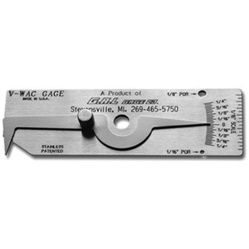 G.A.L. Gage V-Wac Single Weld Gauge Inch – GAL-5
