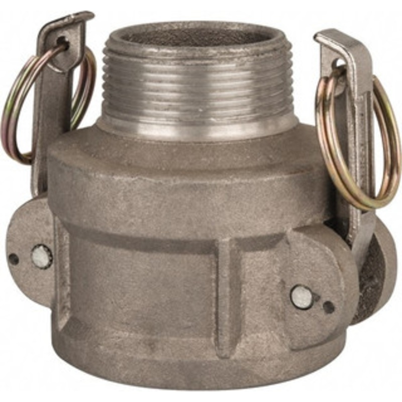 Value Collection 2 x 1-1/2 Cam & Groove Female Coupler Male NPT Thread Part B, Aluminum, 1,000 Max psi, for Suction & Discharge Hose WS-HF-CAM-002 – 44794402