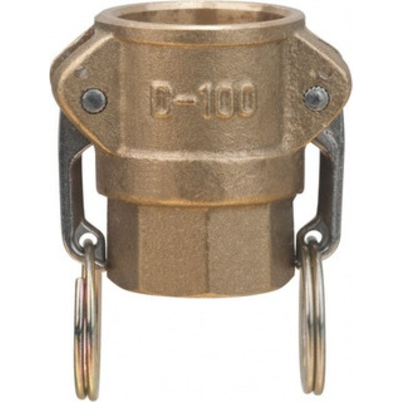 Value Collection 3/4 x 3/4 Cam & Groove Female Coupler Female NPT Thread Part D, Brass, 1,000 Max psi, for Suction & Discharge Hose WS-HF-CAM-173 – 44796878