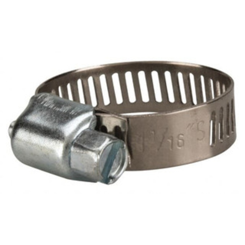 Value Collection SAE Size 10, 3/8 to 1-1/16 Diam, Stainless Steel/Carbon Steel Worm Drive Clamp 5/16 Wide, Material Grade 201 XM01B1427B – 40778797