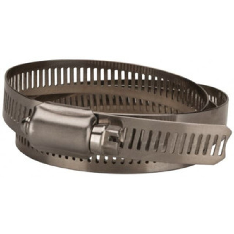 Value Collection SAE Size 128, 2-1/2 to 8-1/2 Diam, Stainless Steel Worm Drive Clamp 1/2 Wide, Material Grade 201 MS01D64216 – 40779241