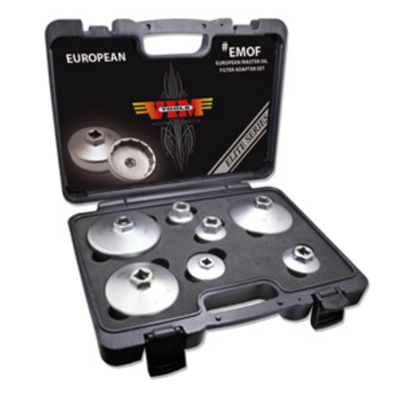 VIM Tools 7 Pc European Master Oil Filter Adapter Set for VW – VMEMOF