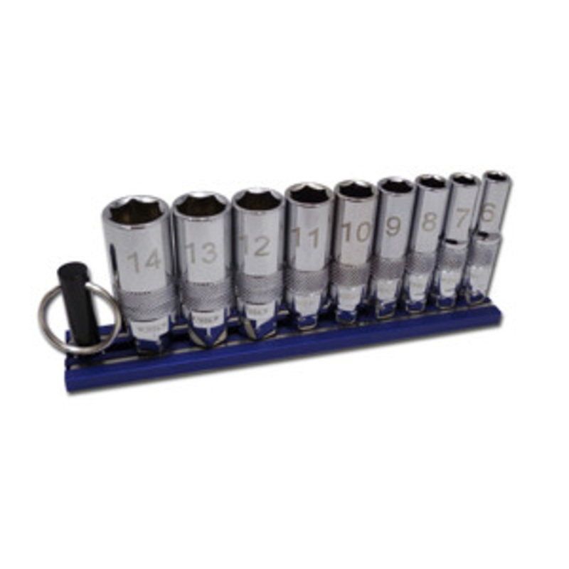 VIM Tools Deep Dual Drive Metric Chrome Sockets Set – VMDDM400D