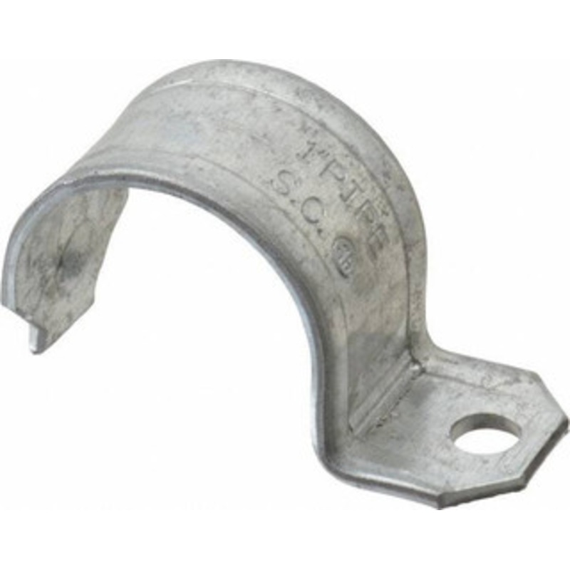 Thomas & Betts 1 Pipe, Steel, Zinc Plated Pipe or Conduit Strap 1 Mounting Hole HS103 – 54065081